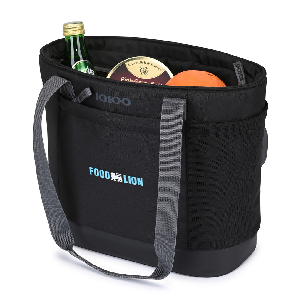 Igloo Day Chiller Recycled Tote Cooler, 9 Cans Embroidery - Black - View 2