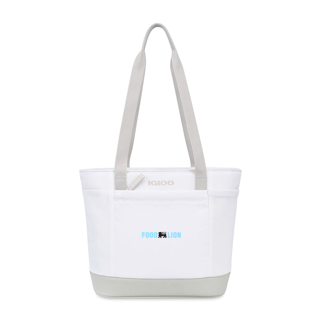 Igloo Day Chiller Recycled Tote Cooler, 9 Cans Embroidery - Cloud White - View 1