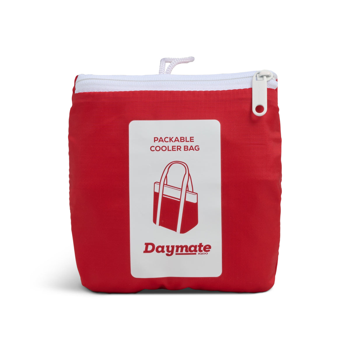 Igloo Daymate Packable Recycled Cooler, 10 Cans Transfer - White/Red - View 6