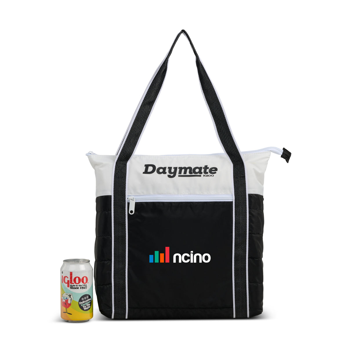 Igloo Daymate Packable Recycled Cooler, 15 Cans Transfer - White/Black - View 2