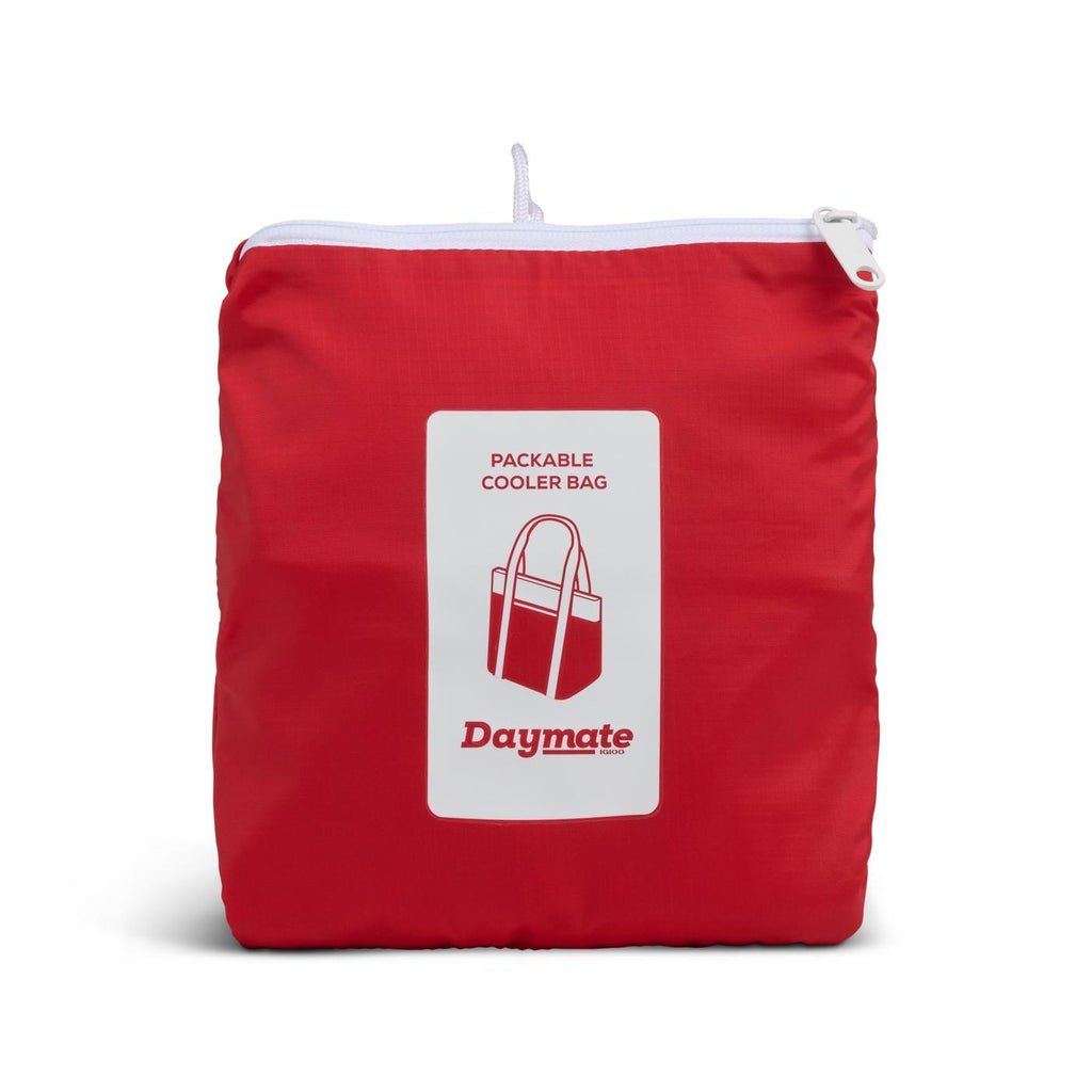 Igloo Daymate Packable Recycled Cooler, 15 Cans Transfer - White/Red - View 7