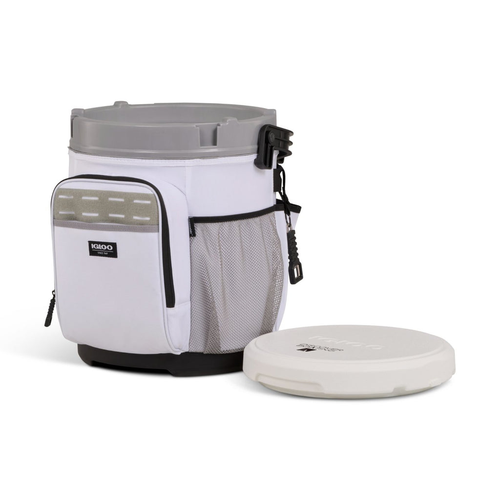 Igloo Insulated Bucket Cooler and Seat, 5 Gallon Full Color - White - View 5