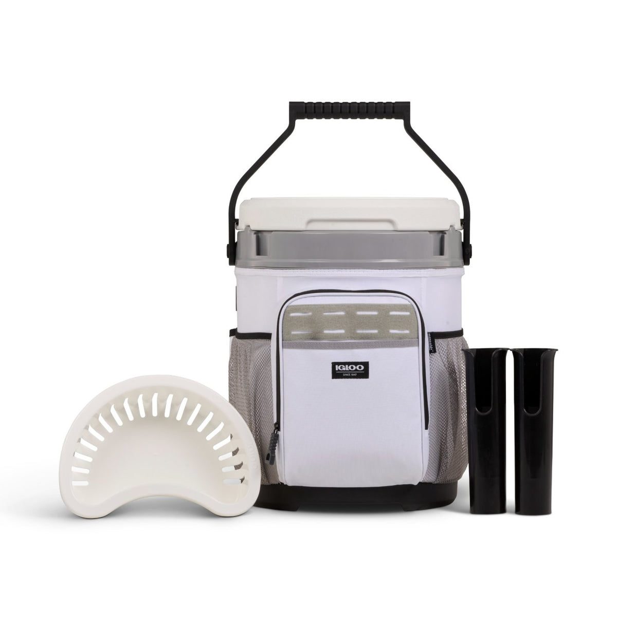 Igloo Insulated Bucket Cooler and Seat, 5 Gallon Full Color - White - View 9