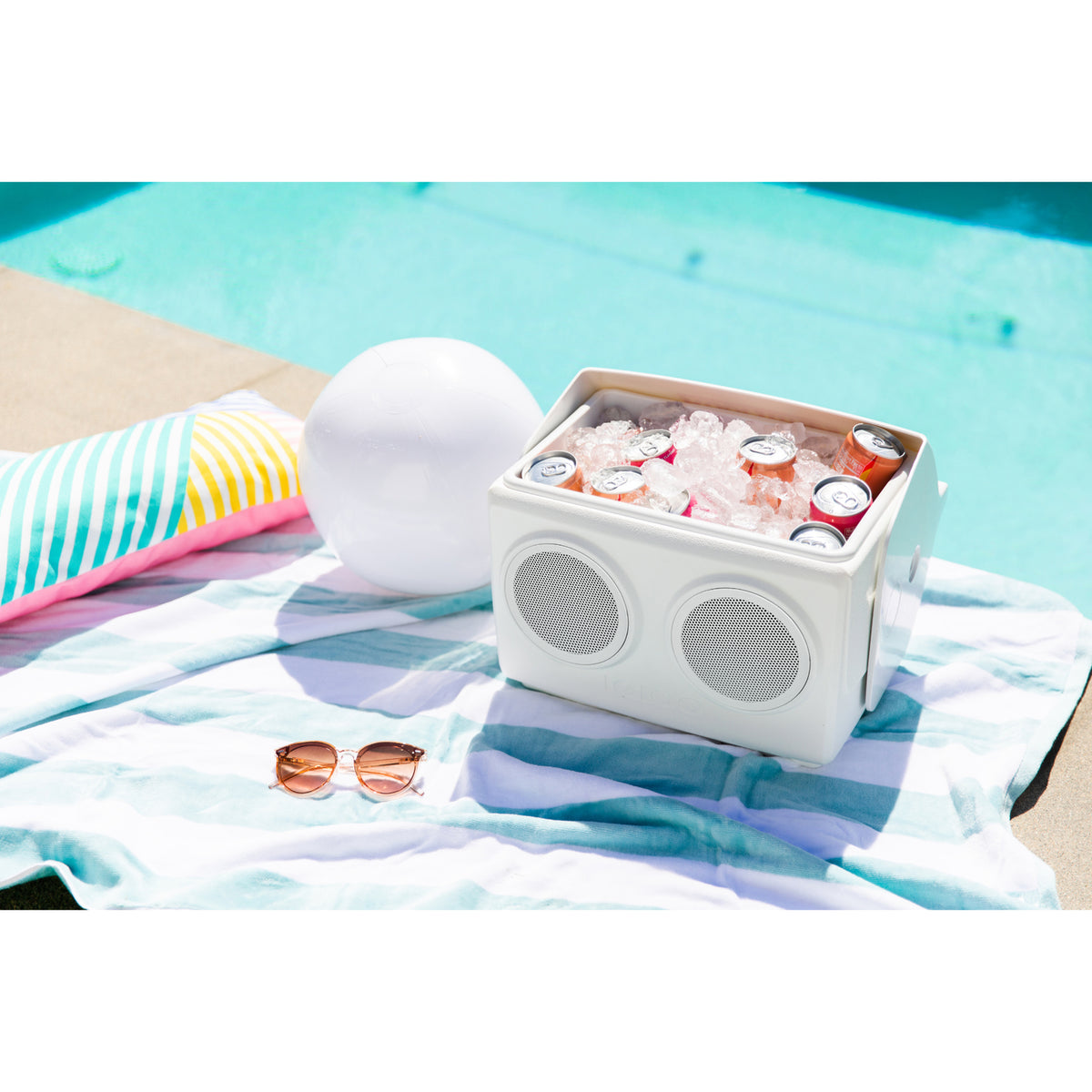 Igloo KoolTunes Bluetooth Speaker Cooler, 14 Qt Full Color - White - View 21