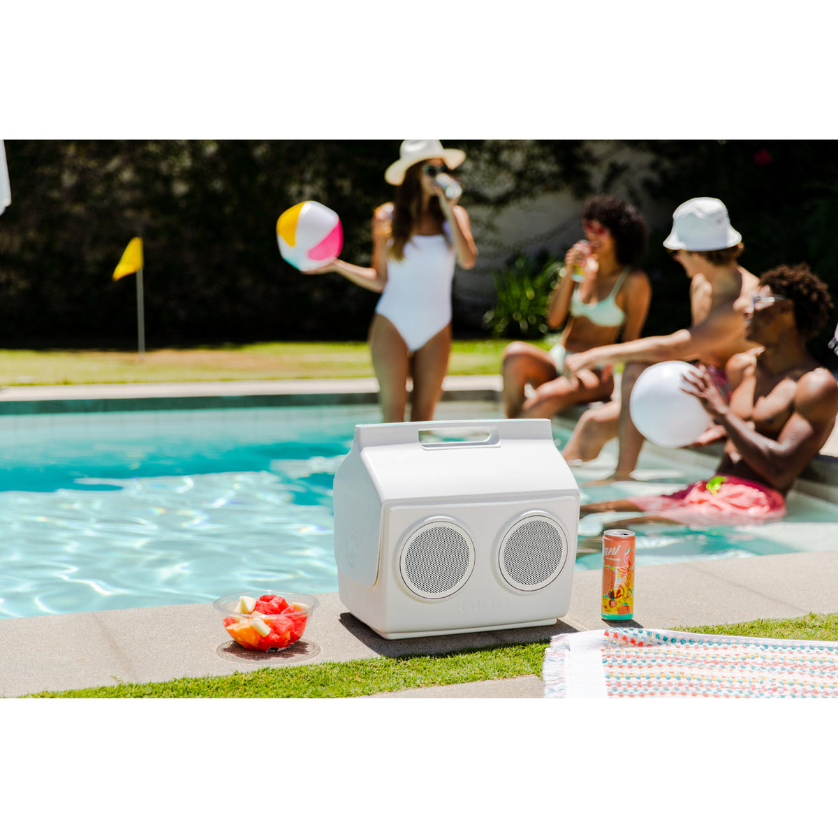 Igloo KoolTunes Bluetooth Speaker Cooler, 14 Qt Full Color - White - View 22