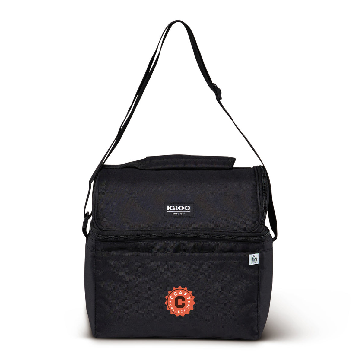 Igloo Lunch Pail Cooler in Repreve Recycled Fabric Transfer - Black - View 4