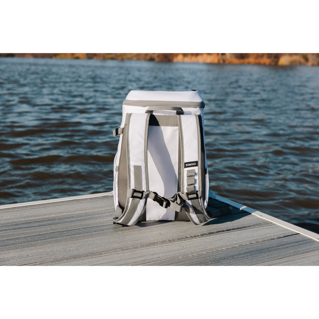 Igloo Marine Backpack Cooler, 30 Cans - White - View 10