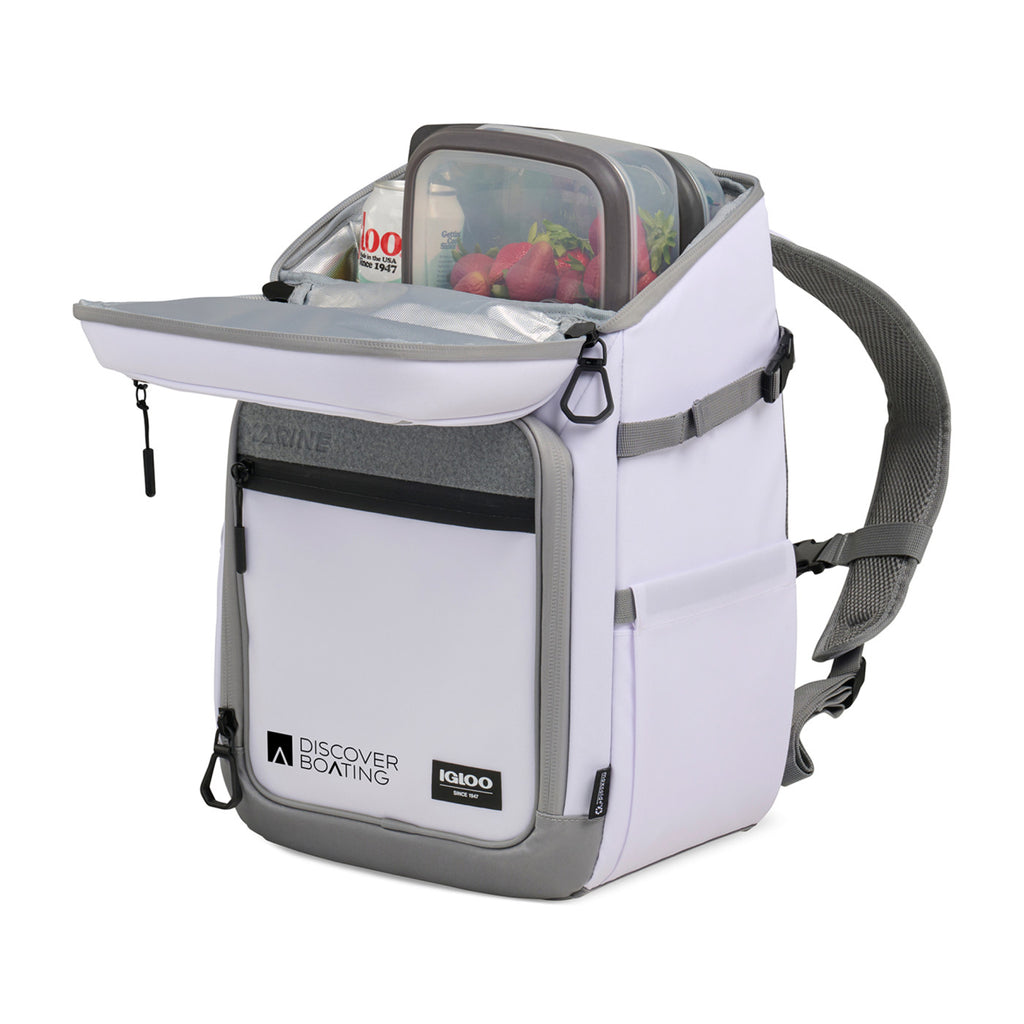 Igloo Marine Backpack Cooler, 30 Cans - White - View 6