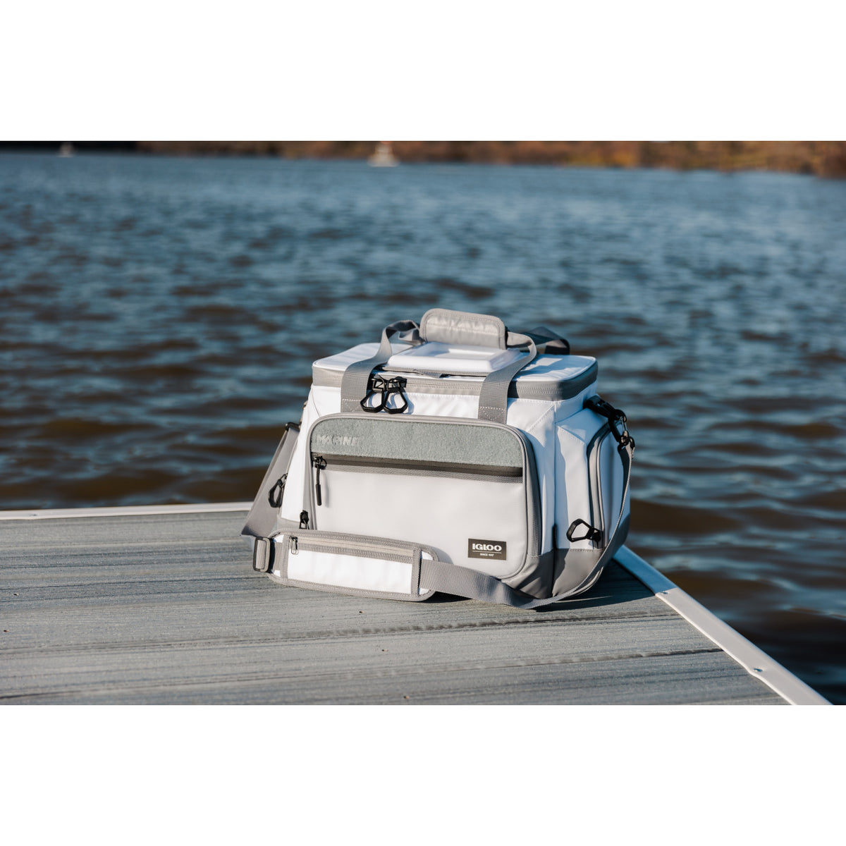 Igloo Marine Square Cooler with Hatch Lid, 30 Cans - White - View 15