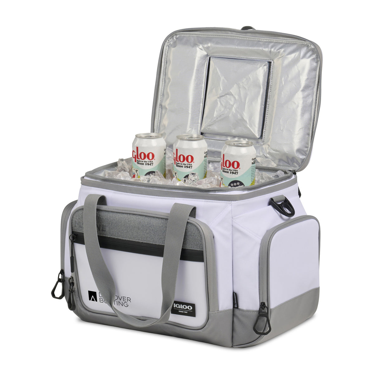 Igloo Marine Square Cooler with Hatch Lid, 30 Cans - White - View 2