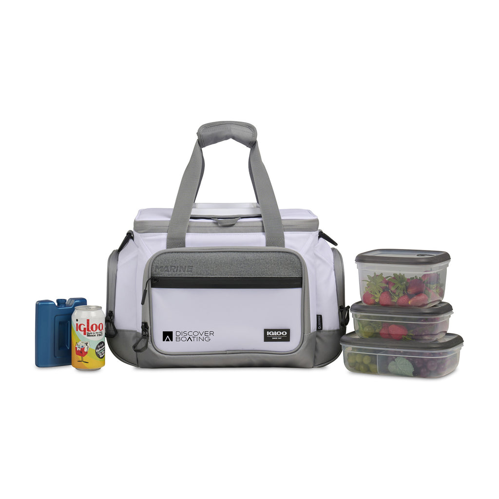 Igloo Marine Square Cooler with Hatch Lid, 30 Cans - White - View 4