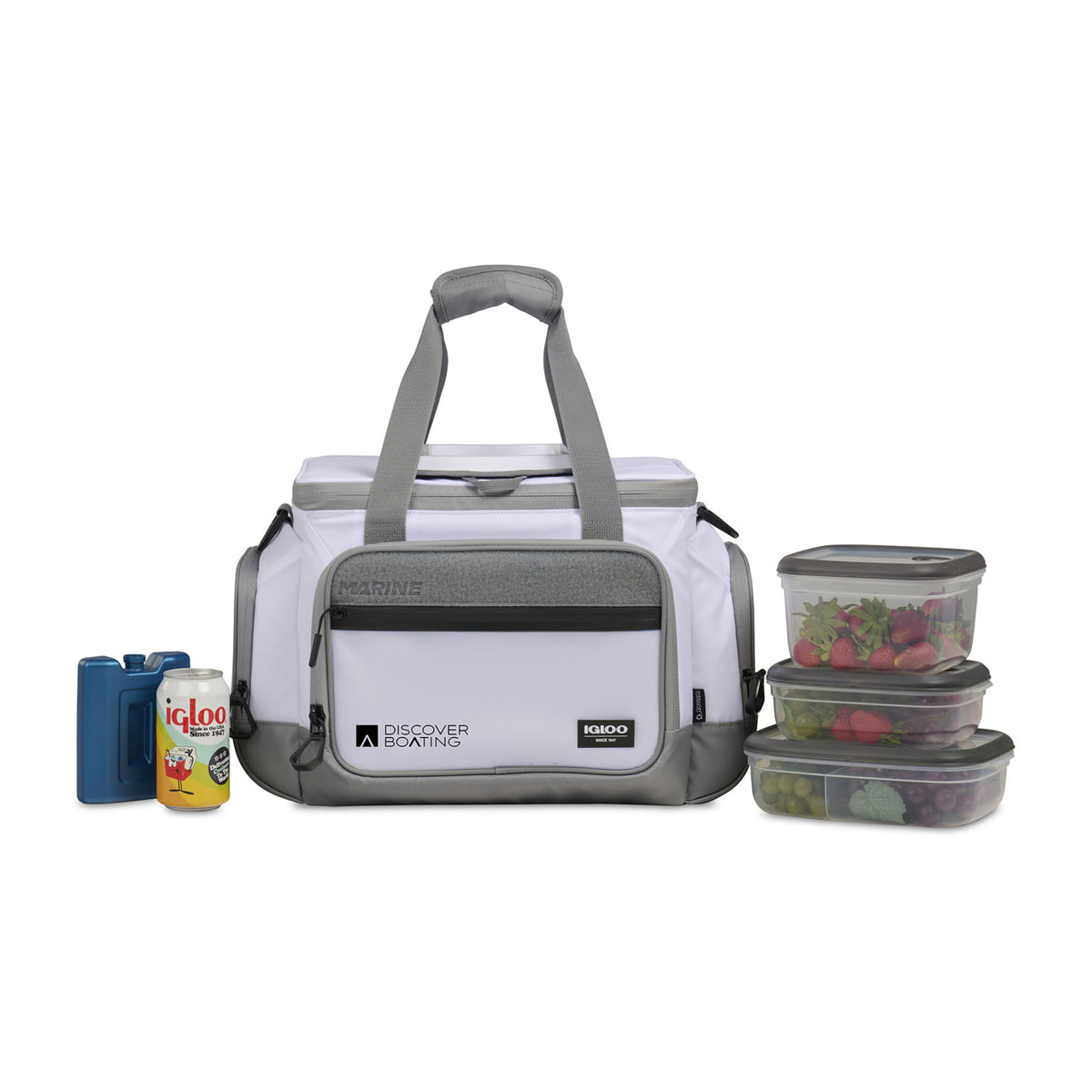 Igloo Marine Square Cooler with Hatch Lid, 30 Cans - White - View 4