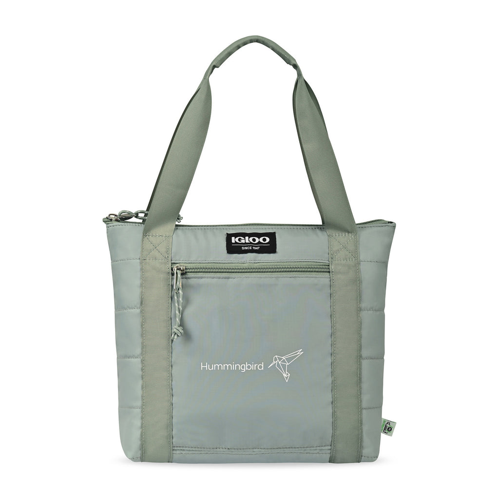 Igloo Packable Puffer Cooler Bag, 10 Cans Transfer - Aqua Gray - View 1