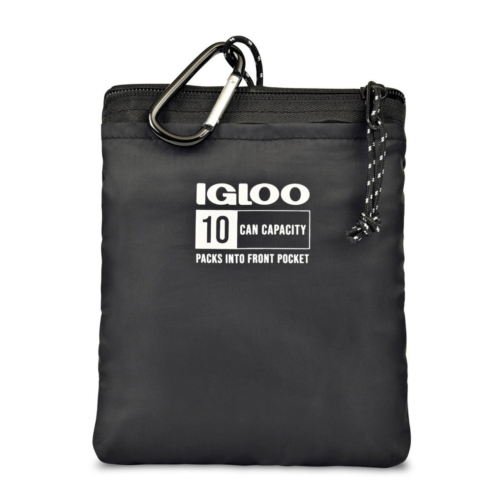 Igloo Packable Puffer Cooler Bag, 10 Cans Transfer - Black - View 2