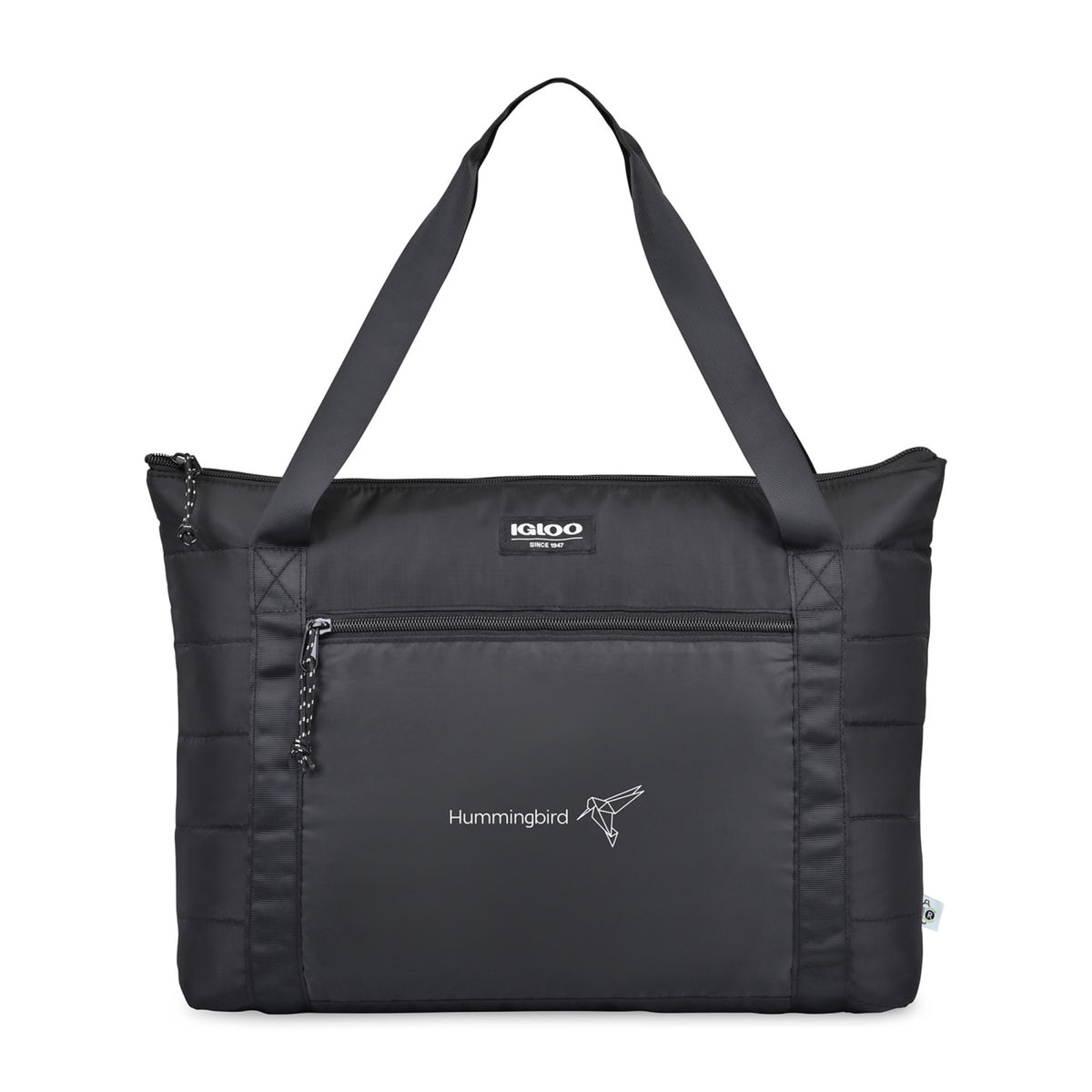 Igloo Packable Puffer Cooler Bag, 20 Cans Embroidery - Black - View 1