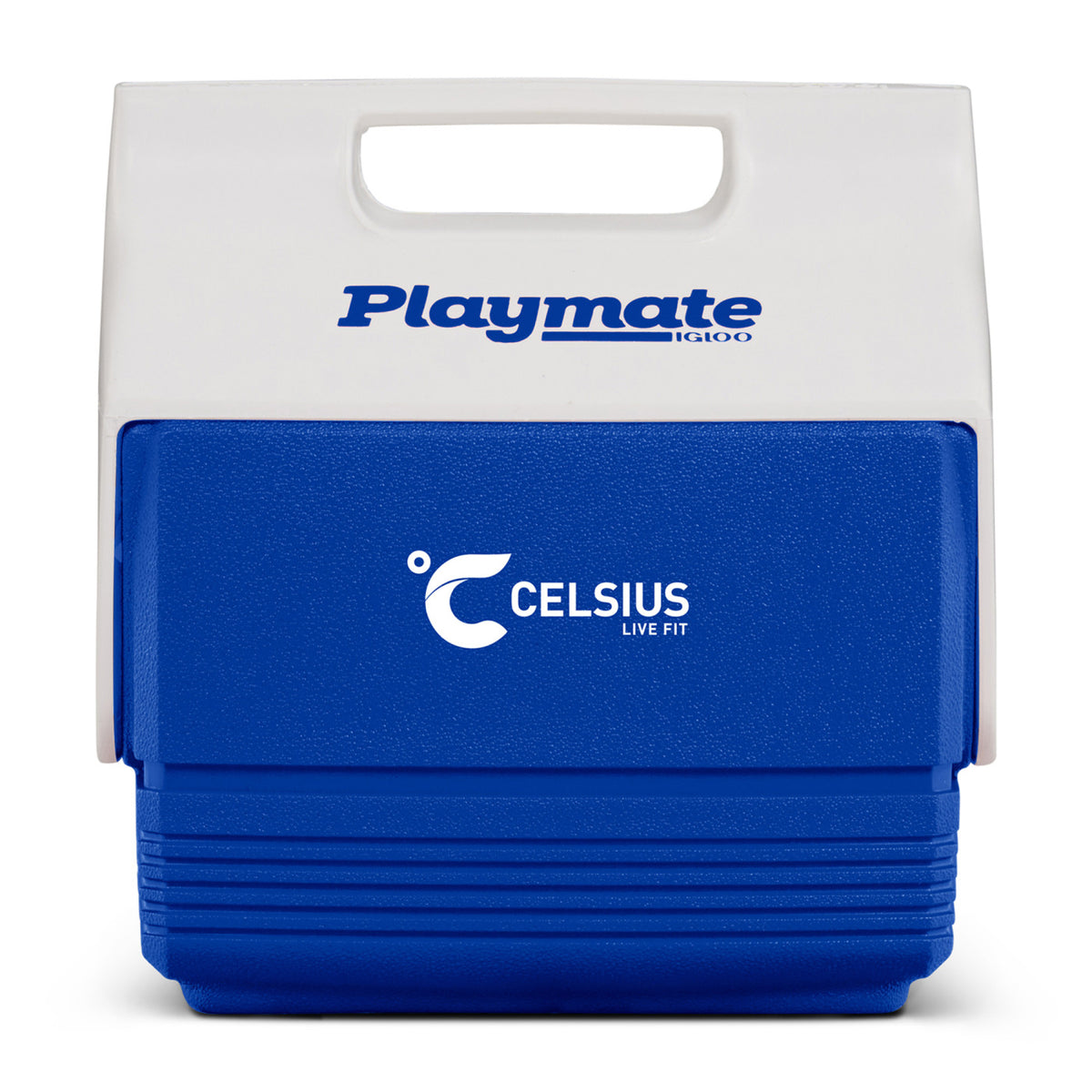 Igloo Playmate Mini Cooler, 4 Qt Full Color - White-Majestic Blue - View 1