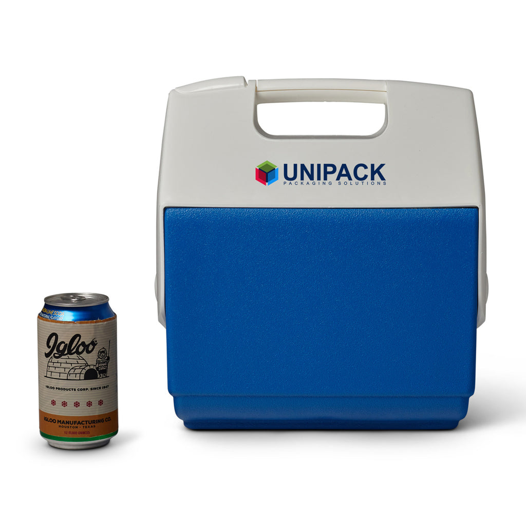 Igloo Playmate Pal Cooler, 7 Qt Full Color - White-Majestic Blue - View 2