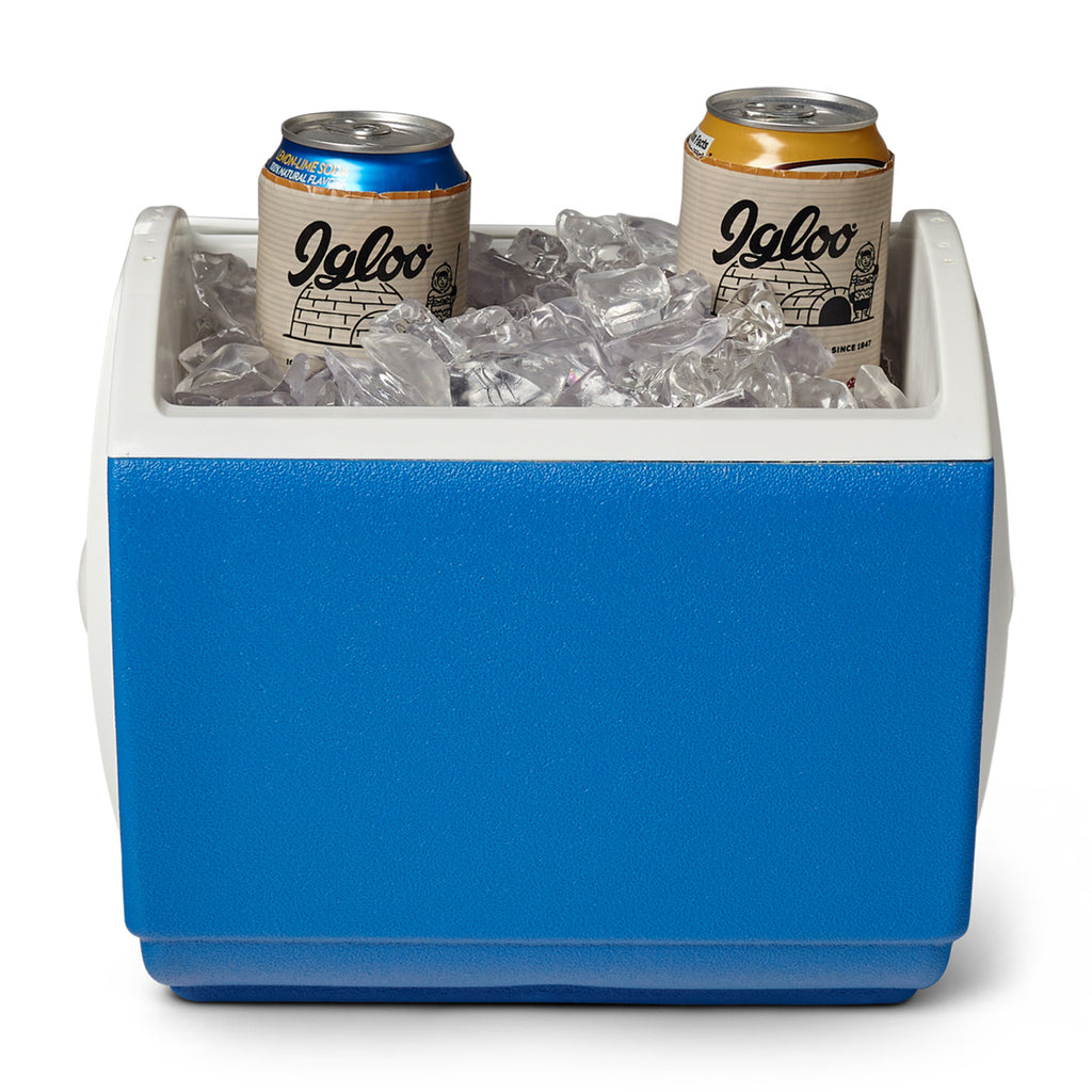 Igloo Playmate Pal Cooler, 7 Qt Full Color - White-Majestic Blue - View 4