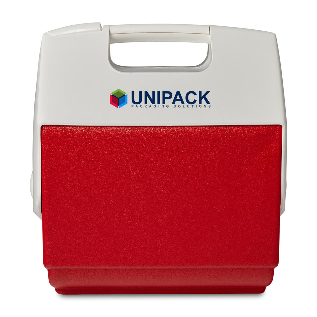 Igloo Playmate Pal Cooler, 7 Qt Full Color - White-Red Star - View 1