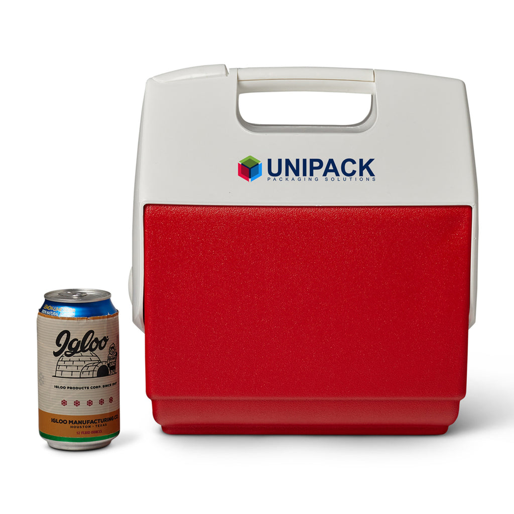 Igloo Playmate Pal Cooler, 7 Qt Full Color - White-Red Star - View 2
