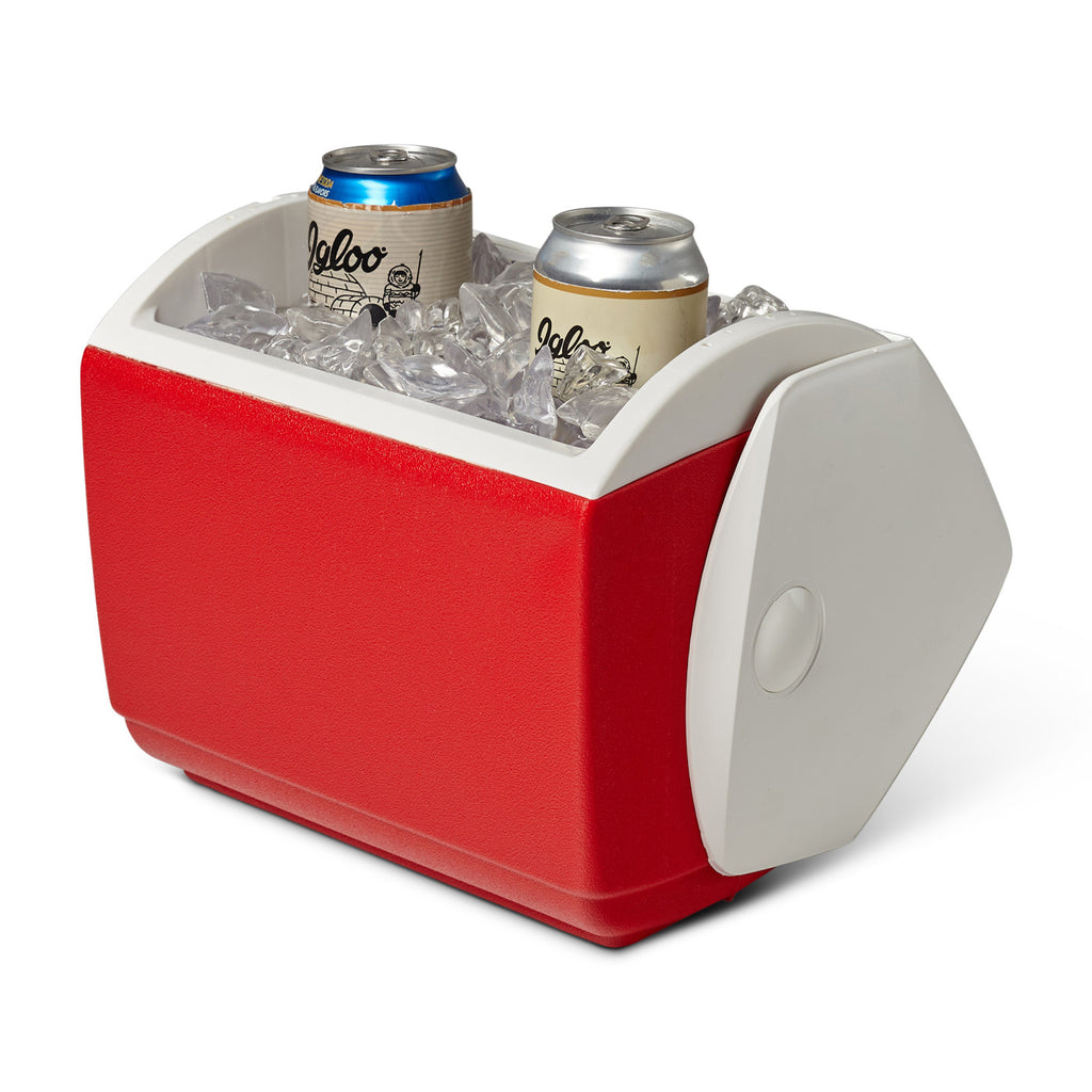 Igloo Playmate Pal Cooler, 7 Qt Full Color - White-Red Star - View 5