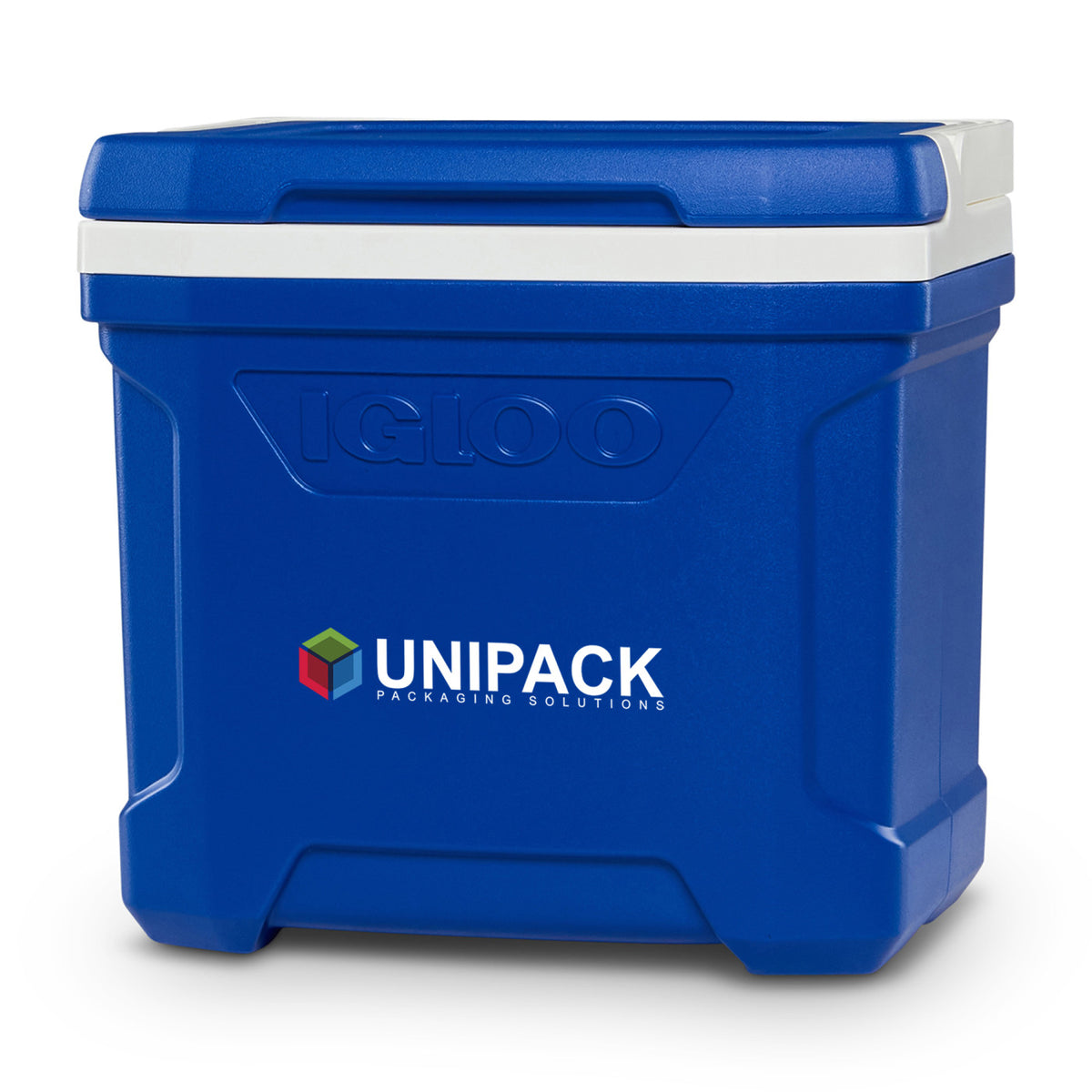 Igloo Profile Hard Cooler, 16 Qt Full Color - White-Majestic Blue - View 3