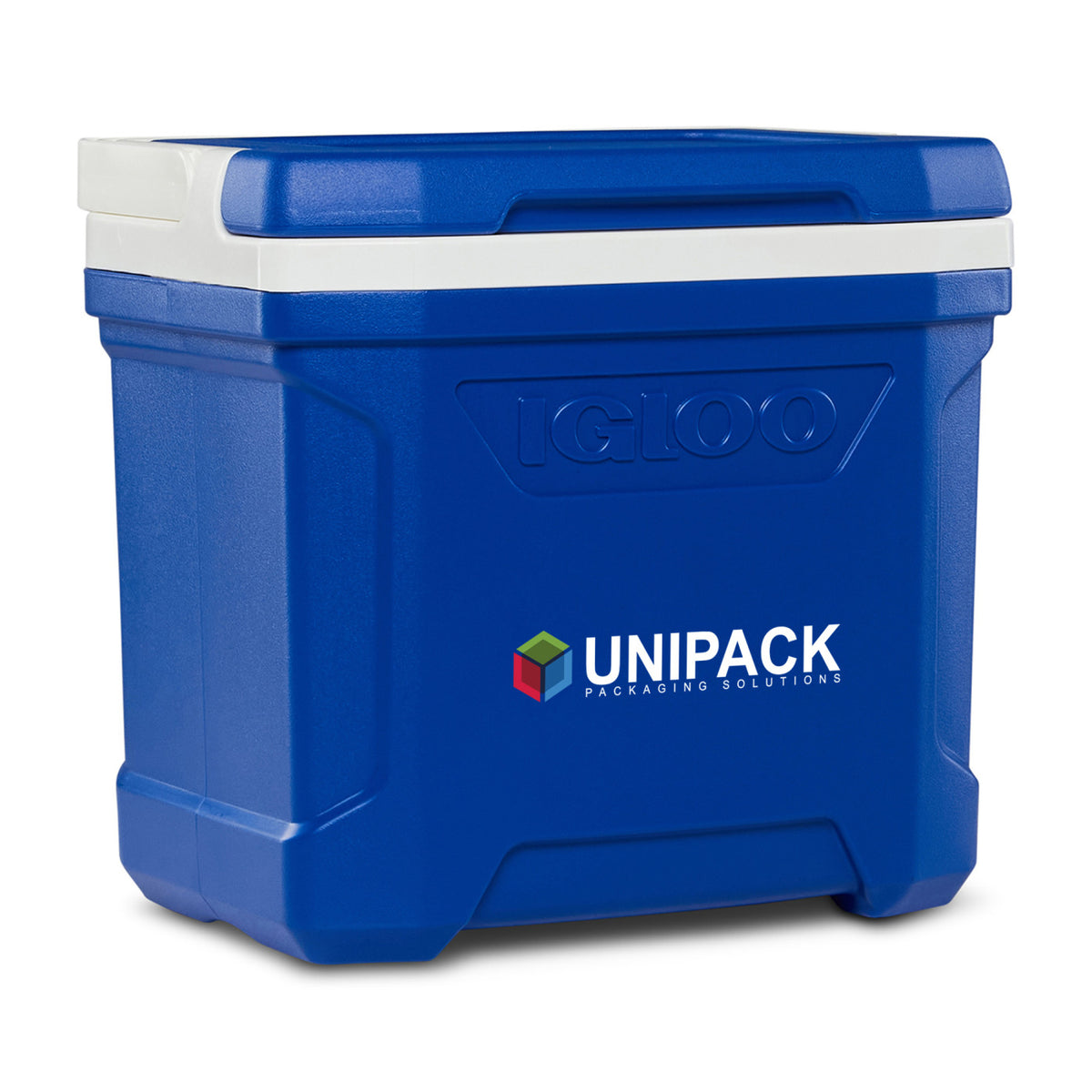 Igloo Profile Hard Cooler, 16 Qt Full Color - White-Majestic Blue - View 4