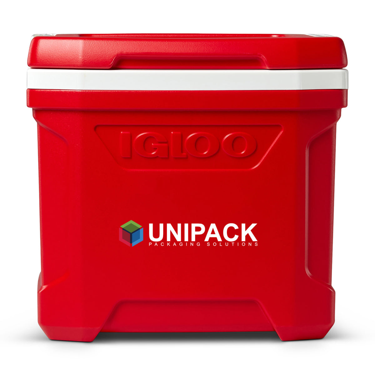 Igloo Profile Hard Cooler, 16 Qt Full Color - White-Red Star - View 1