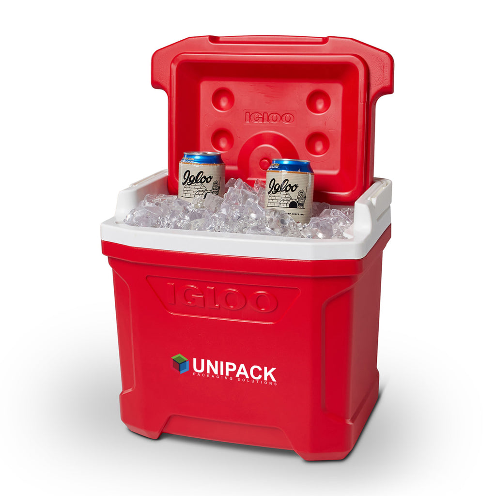 Igloo Profile Hard Cooler, 16 Qt Full Color - White-Red Star - View 5