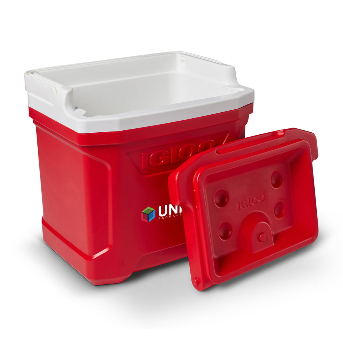 Igloo Profile Hard Cooler, 16 Qt Full Color - White-Red Star - View 6