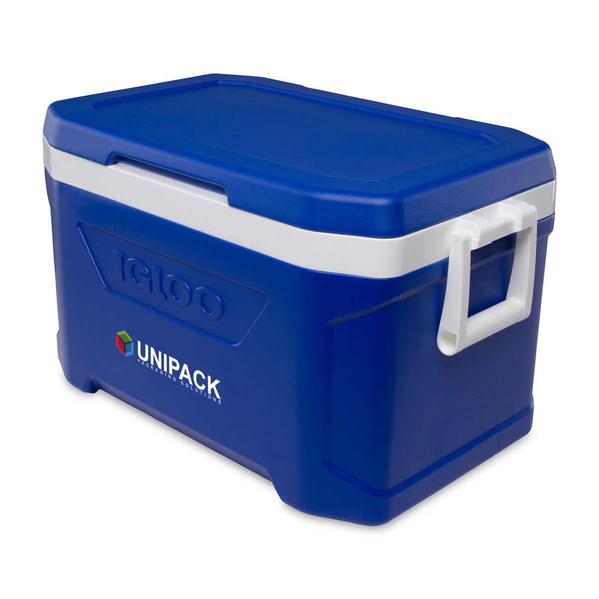Igloo Profile Hard Cooler, 50 Qt Full Color - White-Majestic Blue - View 2