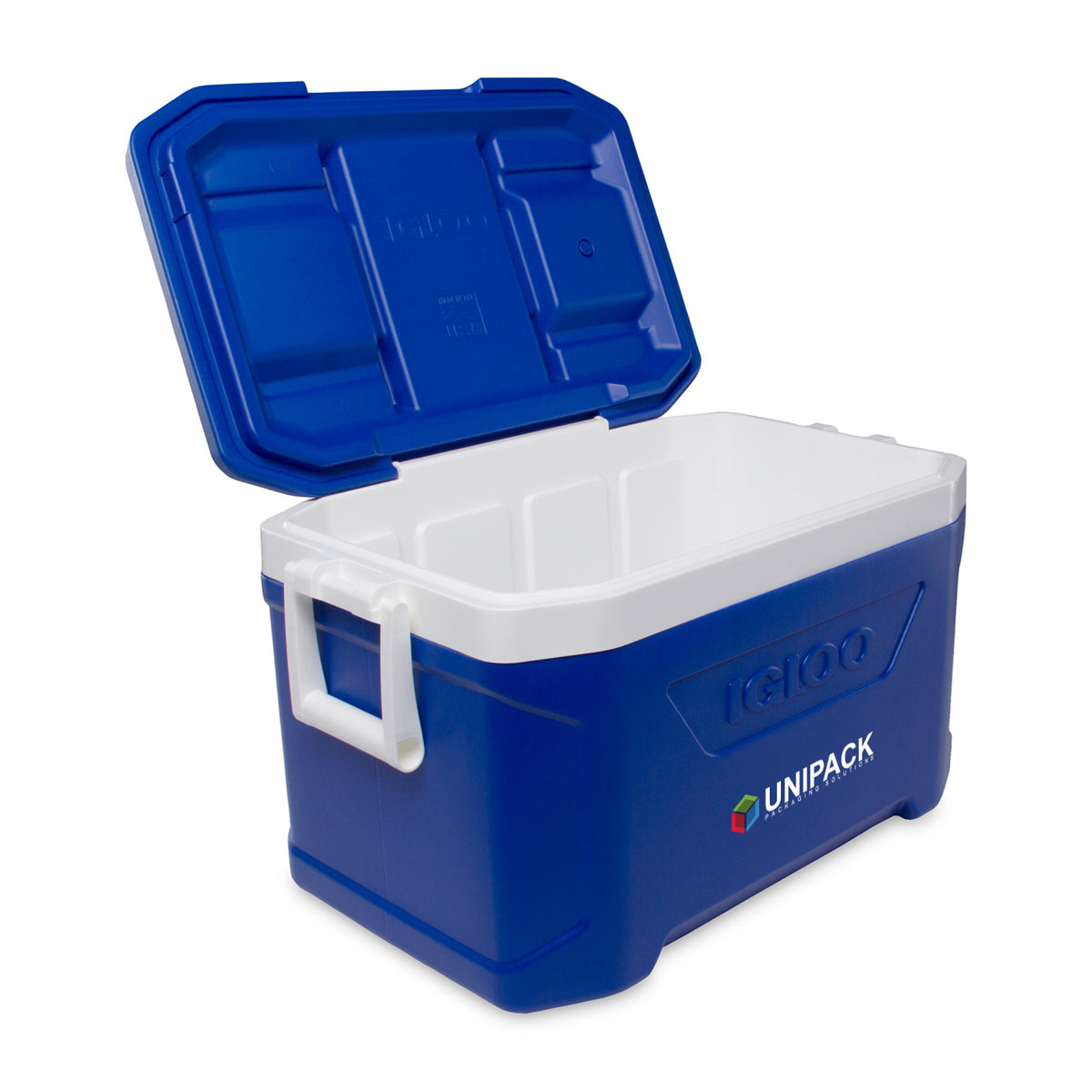 Igloo Profile Hard Cooler, 50 Qt Full Color - White-Majestic Blue - View 5