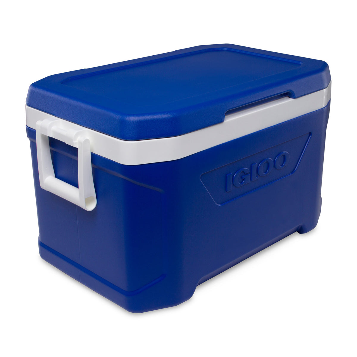 Igloo Profile Hard Cooler, 50 Qt Full Color - White-Majestic Blue - View 9