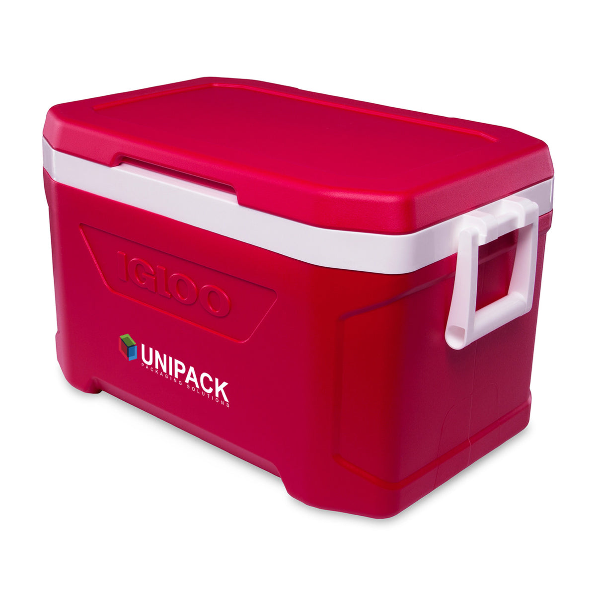 Igloo Profile Hard Cooler, 50 Qt Full Color - White-Red Star - View 2