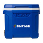 Igloo Profile Roller Cooler, 28 Qt Full Color - White-Majestic Blue - View 1
