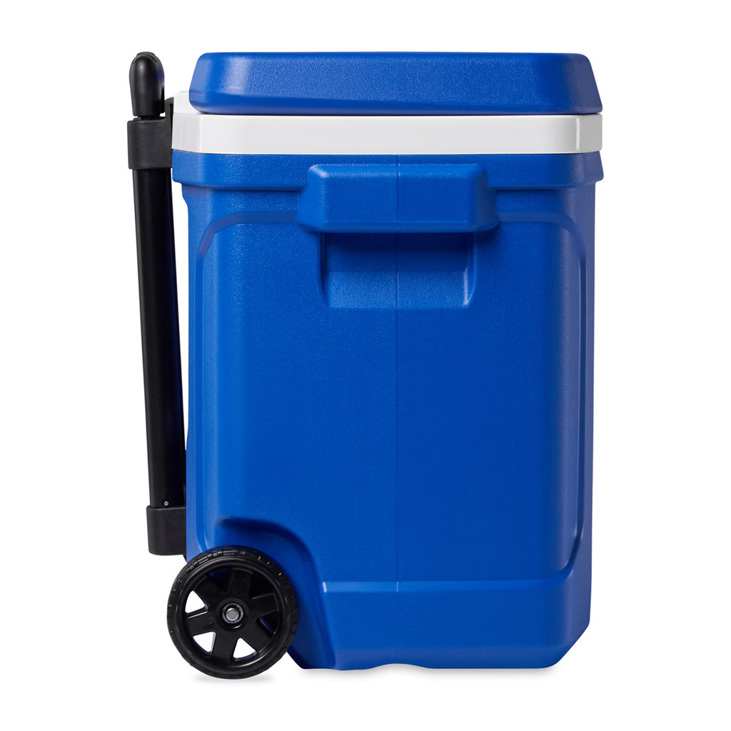 Igloo Profile Roller Cooler, 28 Qt Full Color - White-Majestic Blue - View 6