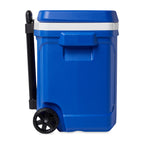 Igloo Profile Roller Cooler, 28 Qt Full Color - White-Majestic Blue - View 6