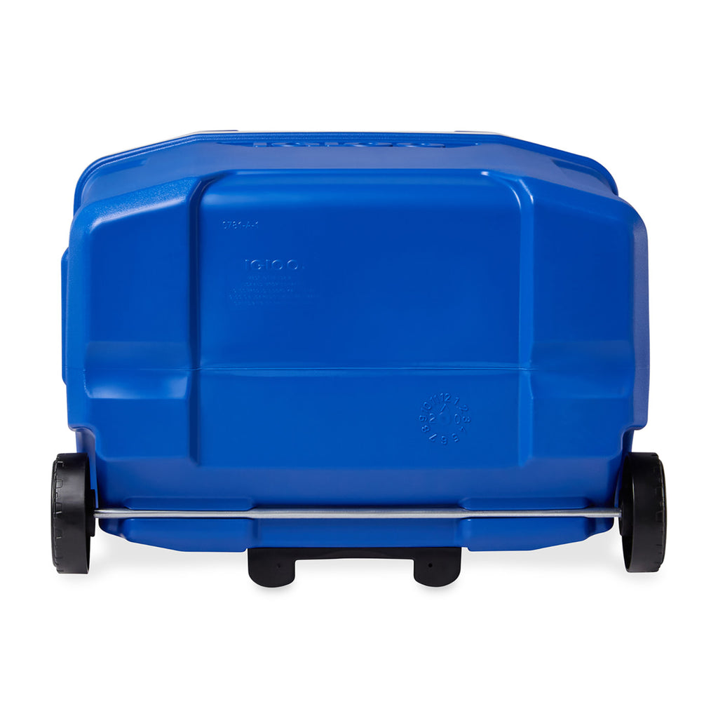 Igloo Profile Roller Cooler, 28 Qt Full Color - White-Majestic Blue - View 8