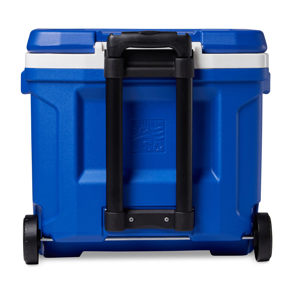 Igloo Profile Roller Cooler, 28 Qt Full Color - White-Majestic Blue - View 9