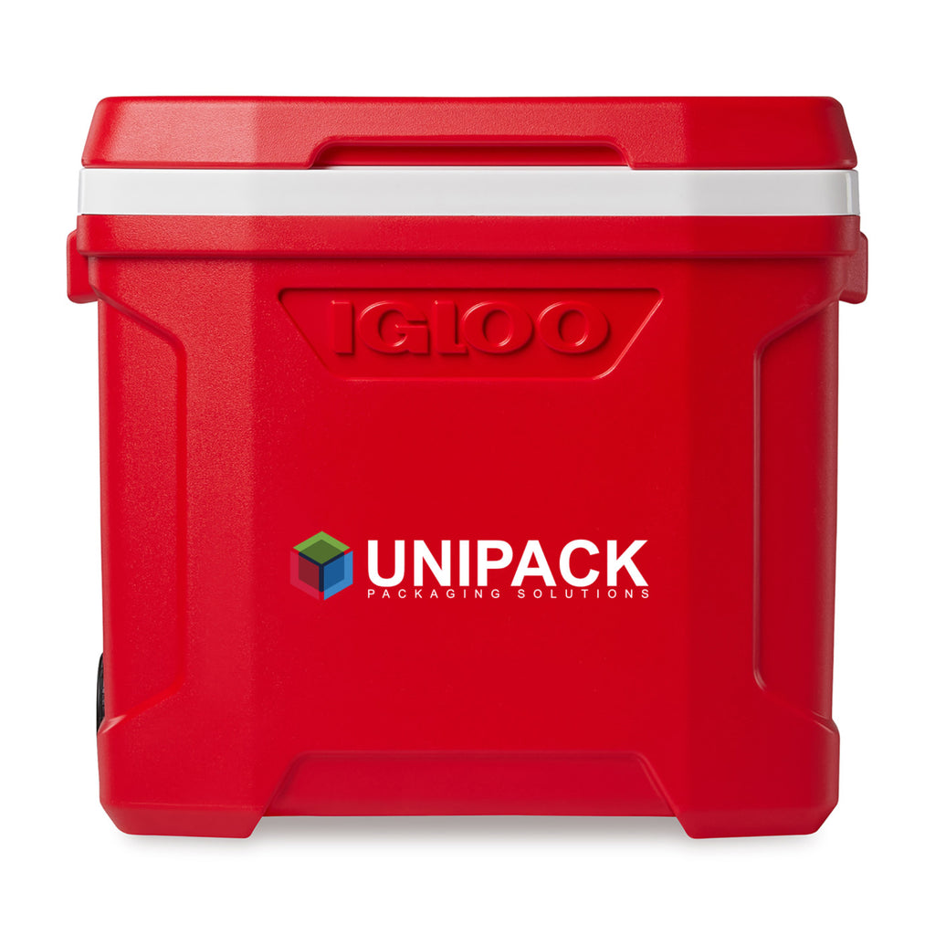 Igloo Profile Roller Cooler, 28 Qt Full Color - White-Red Star - View 1