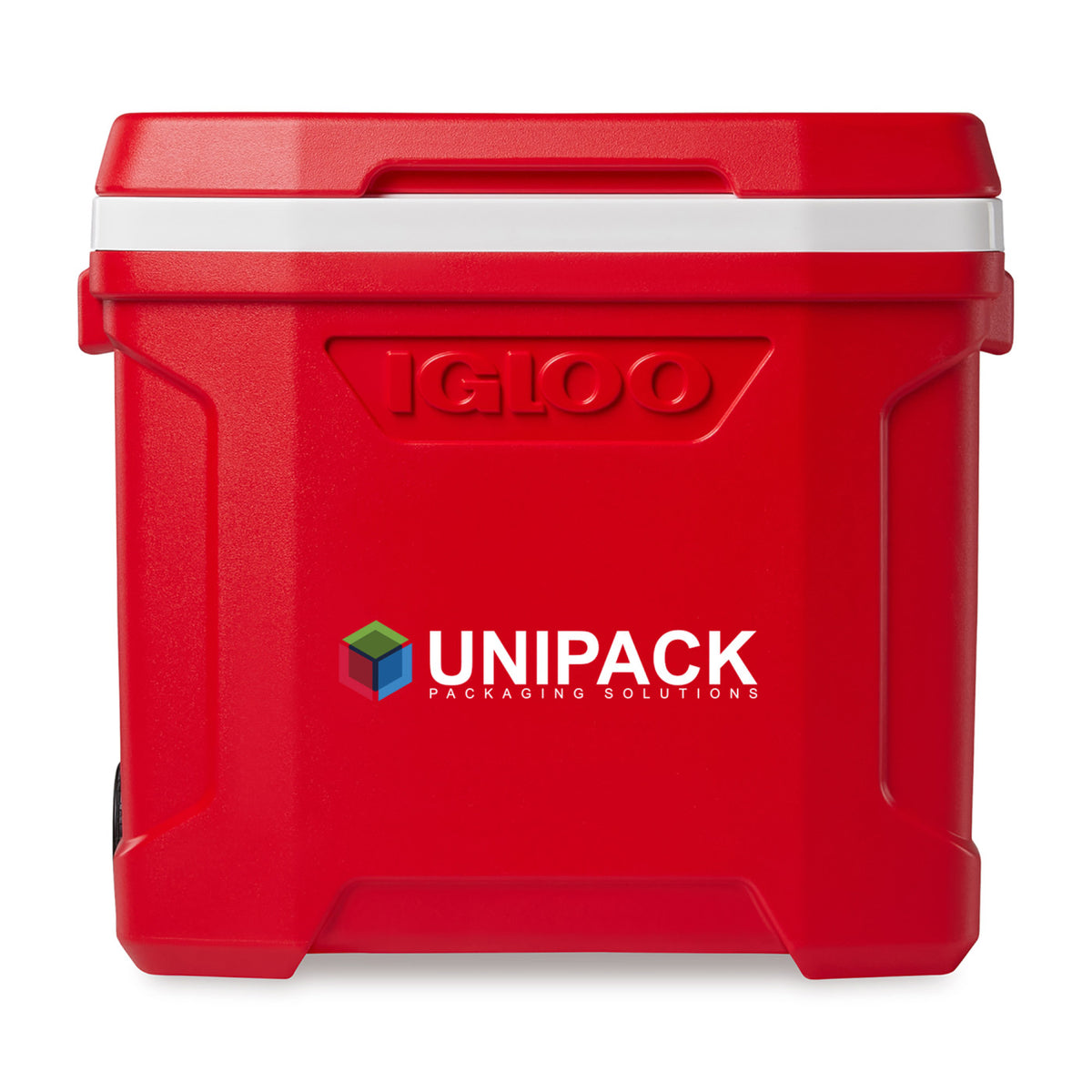 Igloo Profile Roller Cooler, 28 Qt Full Color - White-Red Star - View 1