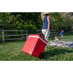 Igloo Profile Roller Cooler, 28 Qt Full Color - White-Red Star - View 12