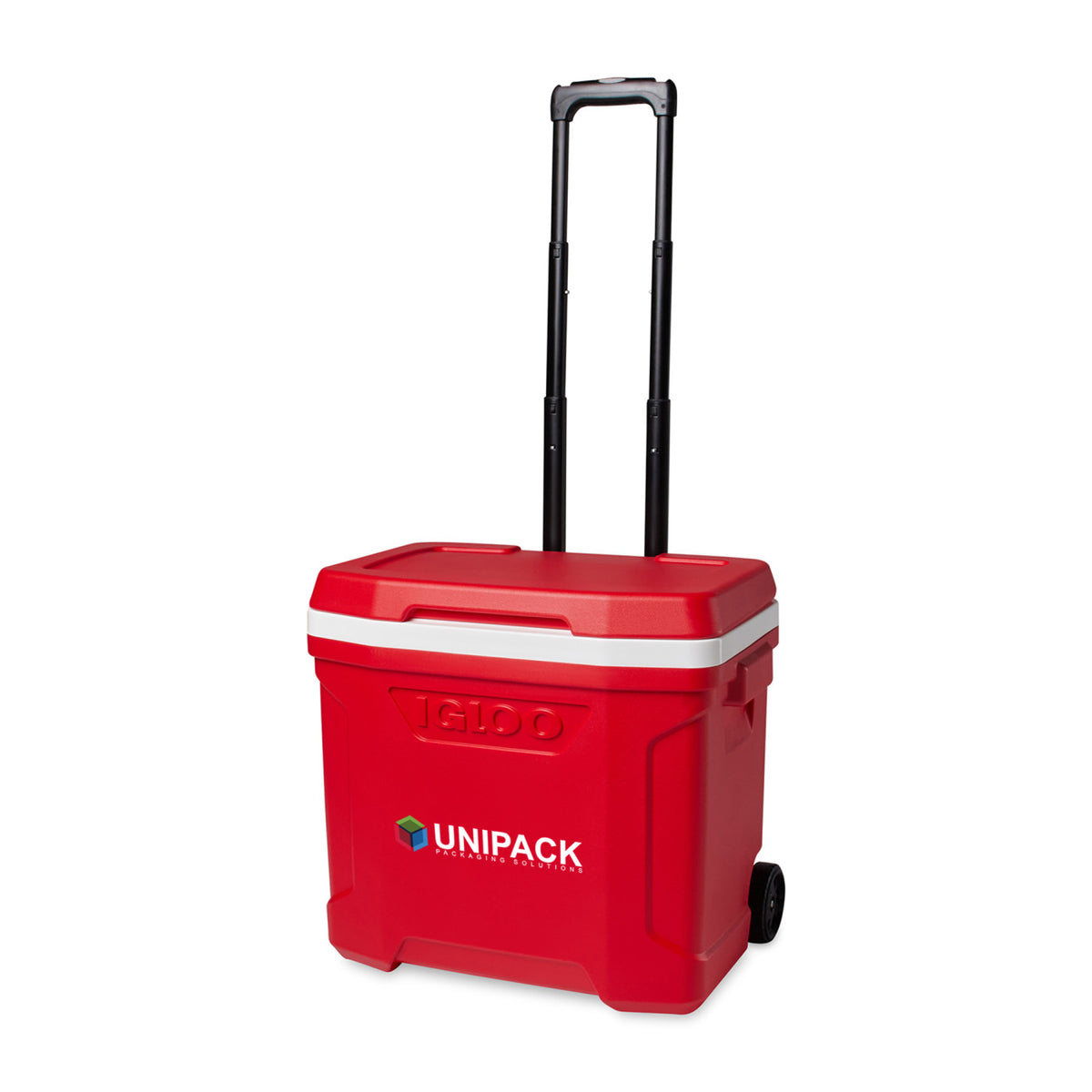 Igloo Profile Roller Cooler, 28 Qt Full Color - White-Red Star - View 3