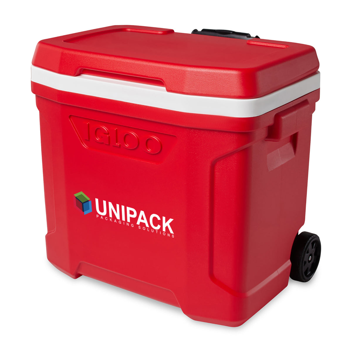 Igloo Profile Roller Cooler, 28 Qt Full Color - White-Red Star - View 4