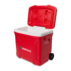 Igloo Profile Roller Cooler, 28 Qt Full Color - White-Red Star - View 5