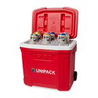Igloo Profile Roller Cooler, 28 Qt Full Color - White-Red Star - View 6