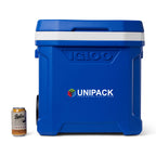 Igloo Profile Roller Cooler, 60 Qt Full Color - White-Majestic Blue - View 2