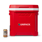 Igloo Profile Roller Cooler, 60 Qt Full Color - White-Red Star - View 2