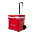 Igloo Profile Roller Cooler, 60 Qt Full Color - White-Red Star - View 5