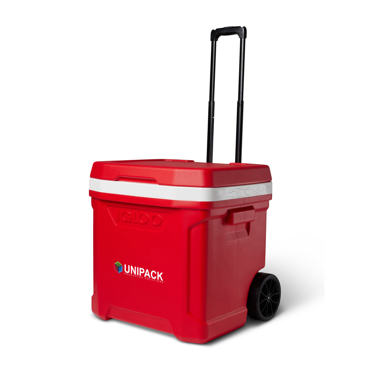 Igloo Profile Roller Cooler, 60 Qt Full Color - White-Red Star - View 5
